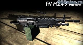 M249   CS - FN M249 on IIopn MW2 anims